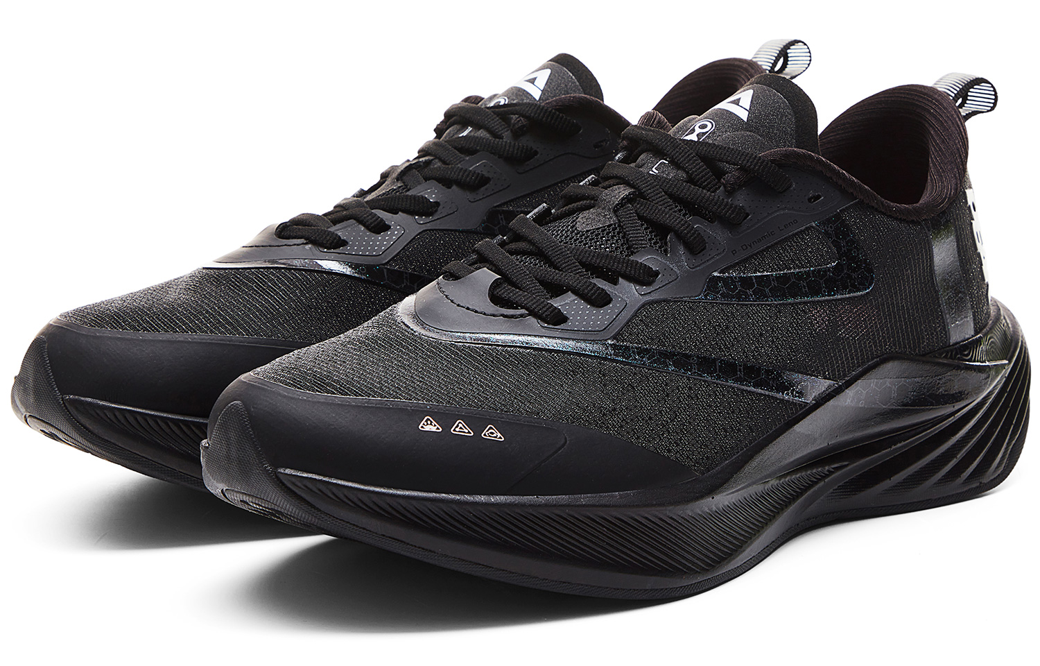 PEAK Double Breath Low top Marathon Running Shoes Men’s All Black