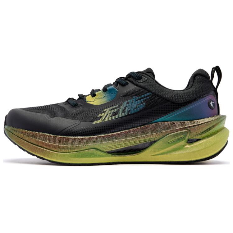 QIAODAN Infinity PRO 2.0 Slip Resistant Abrasion Resistant Low top Carbon Plate Casual Running Shoes Men’s Black Blue