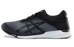 Asics Fuze Racing Textile, Synthetic Leather Abrasion Resistant Low top Running Shoes Women's Black White
