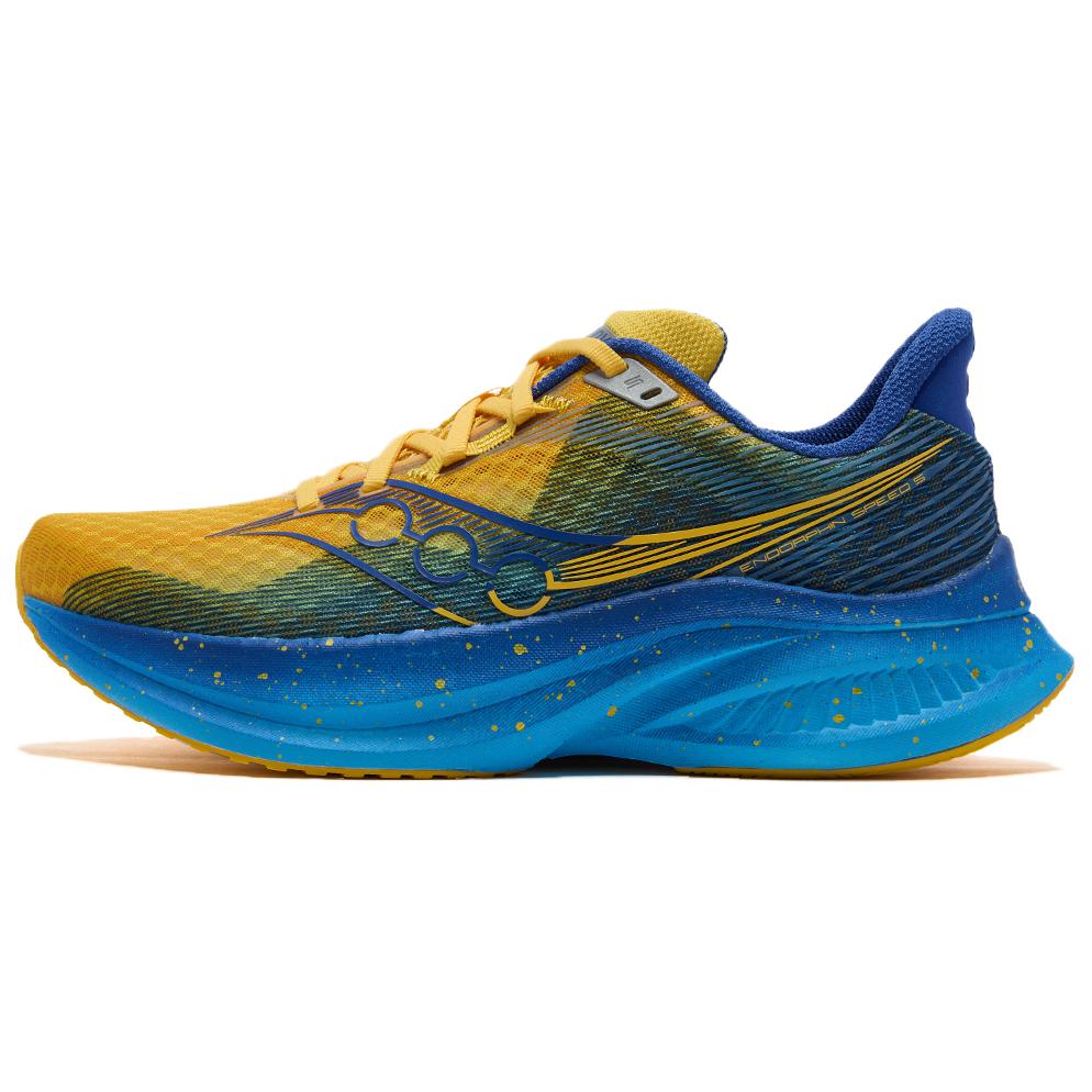 Saucony ENDORPHIN SPEED 5 Low top PWRRUNC Midsole Marathon Training Race Running Shoes Unisex Yellow Blue
