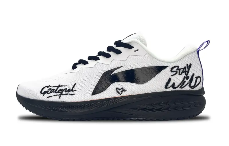 Li Ning Red Hare 6 Slip Resistant Support Balance Low top Marathon Running Shoes Men's White