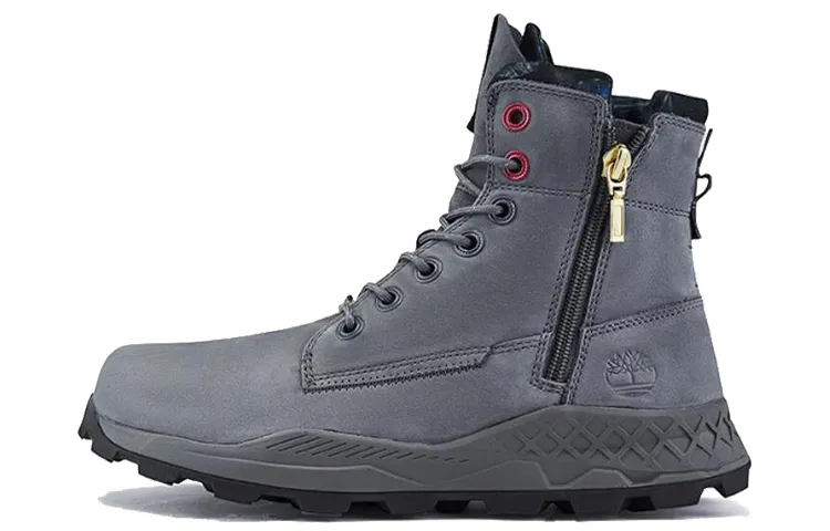 Timberland Brooklyn Side Zip Boots 'Medium Grey Nubuck'
