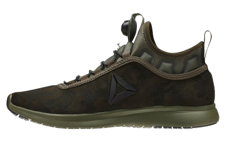 Reebok Pump Plus Cushioning Lightweight Breathable Low top Running Shoes Men's Army Green