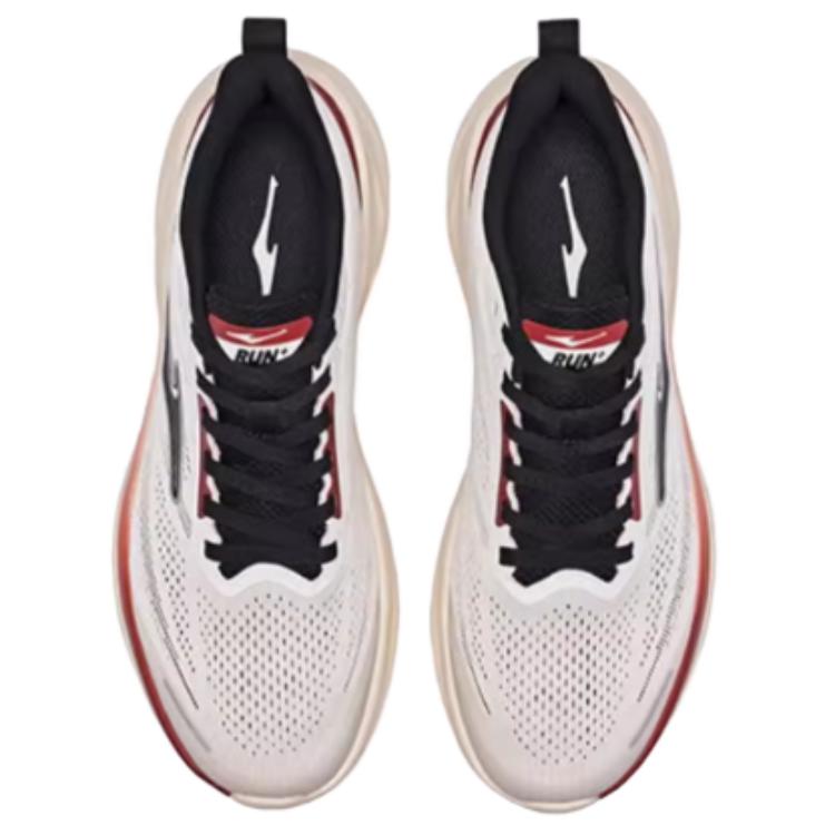 Erke Slip Resistant Abrasion Resistant Slip Resistant Abrasion Resistant Low top Casual Running Shoes Men’s Beige Red