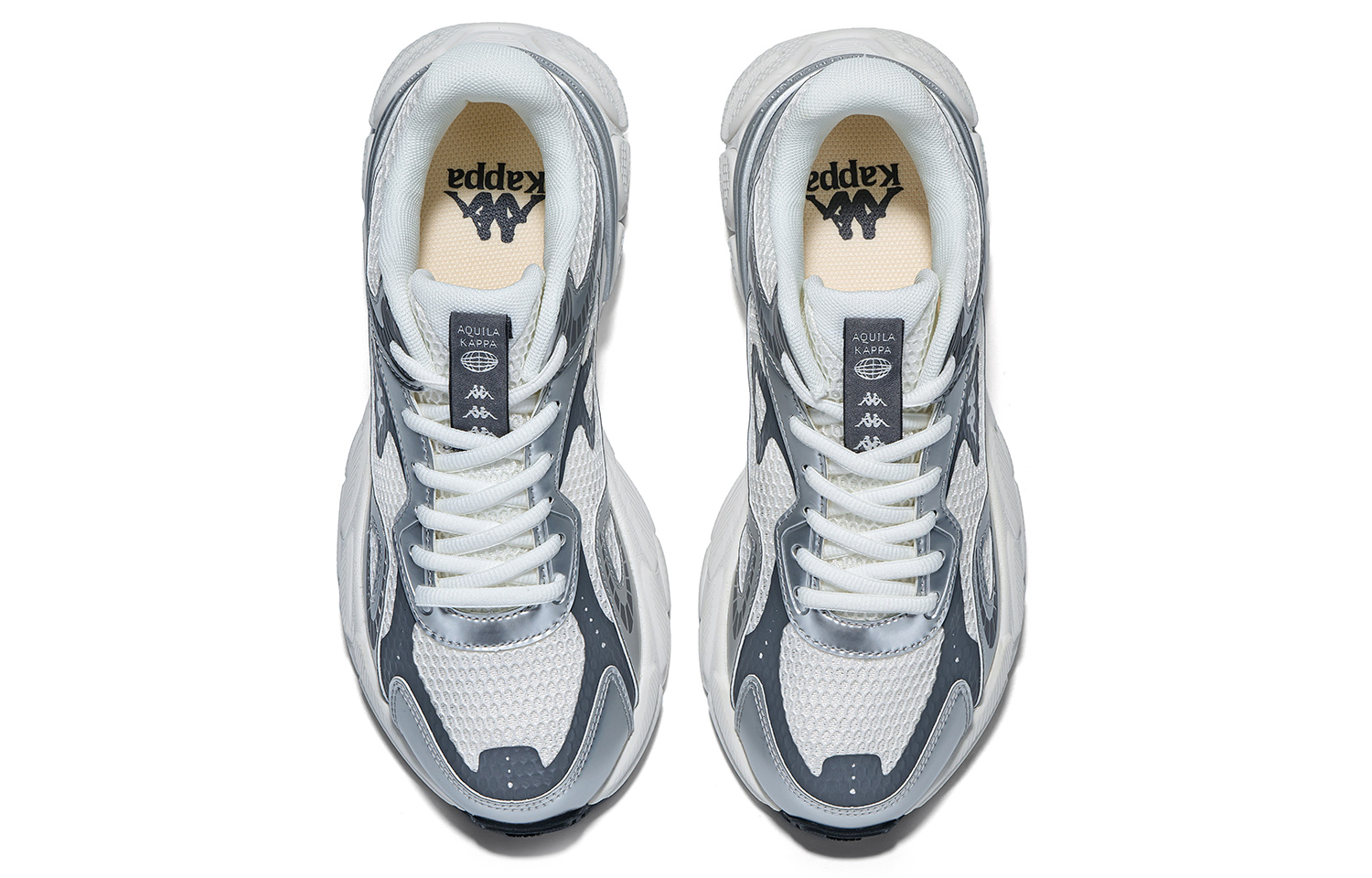 Kappa Abrasion Resistant Abrasion Resistant Running Shoes Unisex Milk White