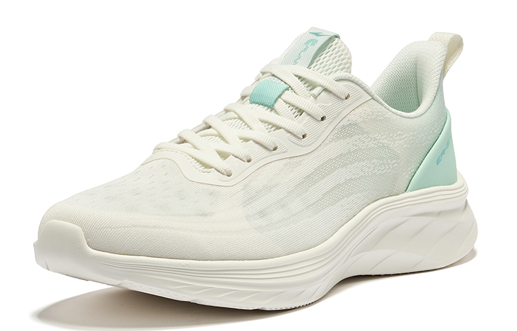 Erke Cushioning Breathable Cushioning Breathable Low top Running Shoes Men’s Microcrystal White Jade Stone Green