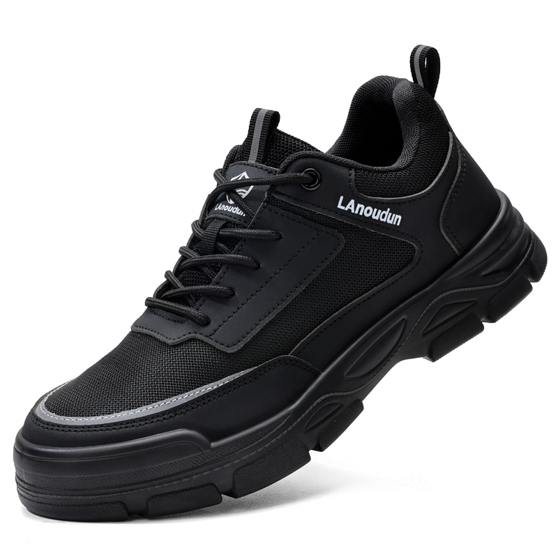 LANOUDUN Abrasion Resistant Impact Resistant Low top Outdoor Shoes Unisex Black
