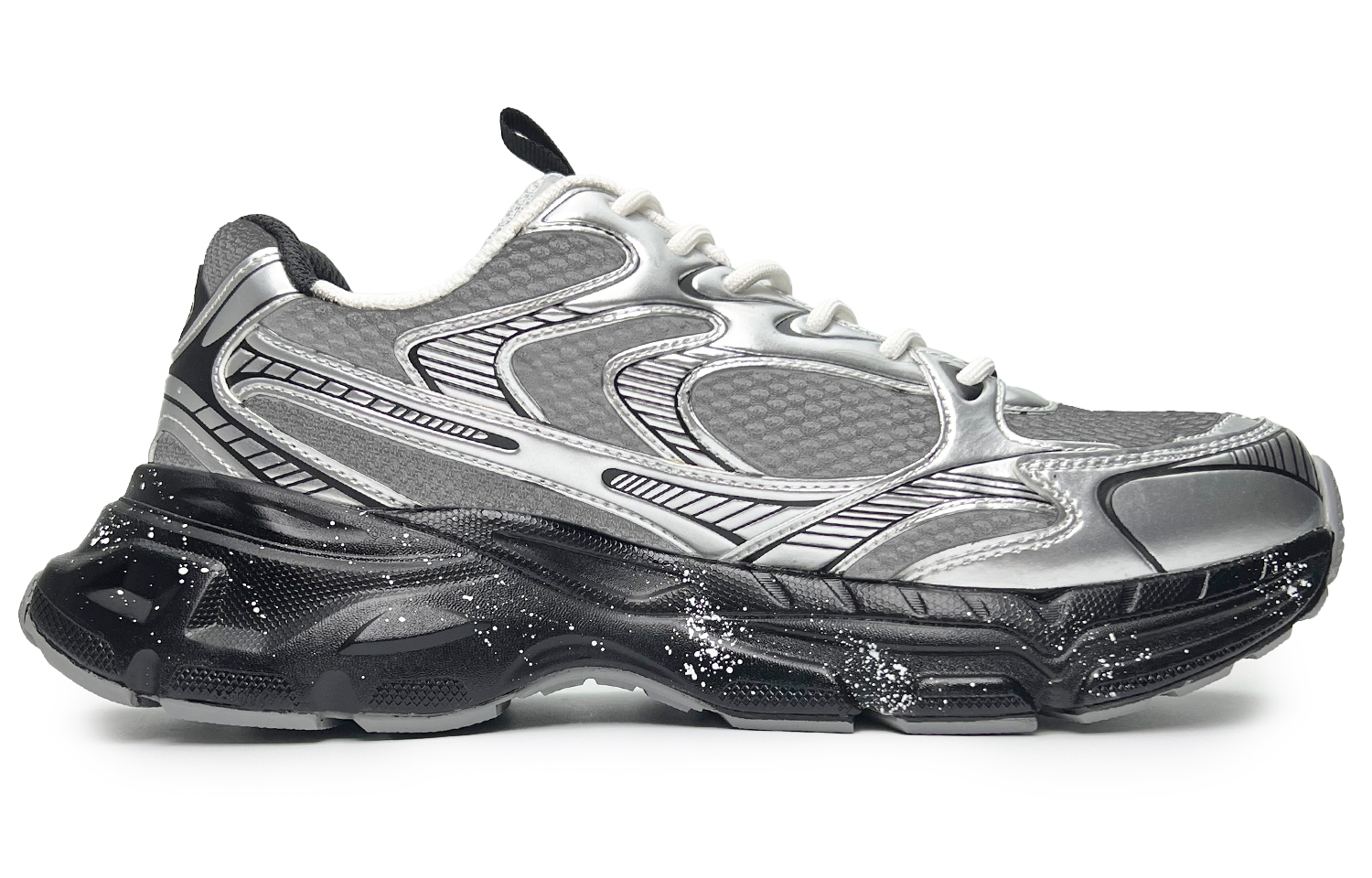 Kappa Cushioning Abrasion Resistant Breathable Low top Running Shoes Unisex Black Gray