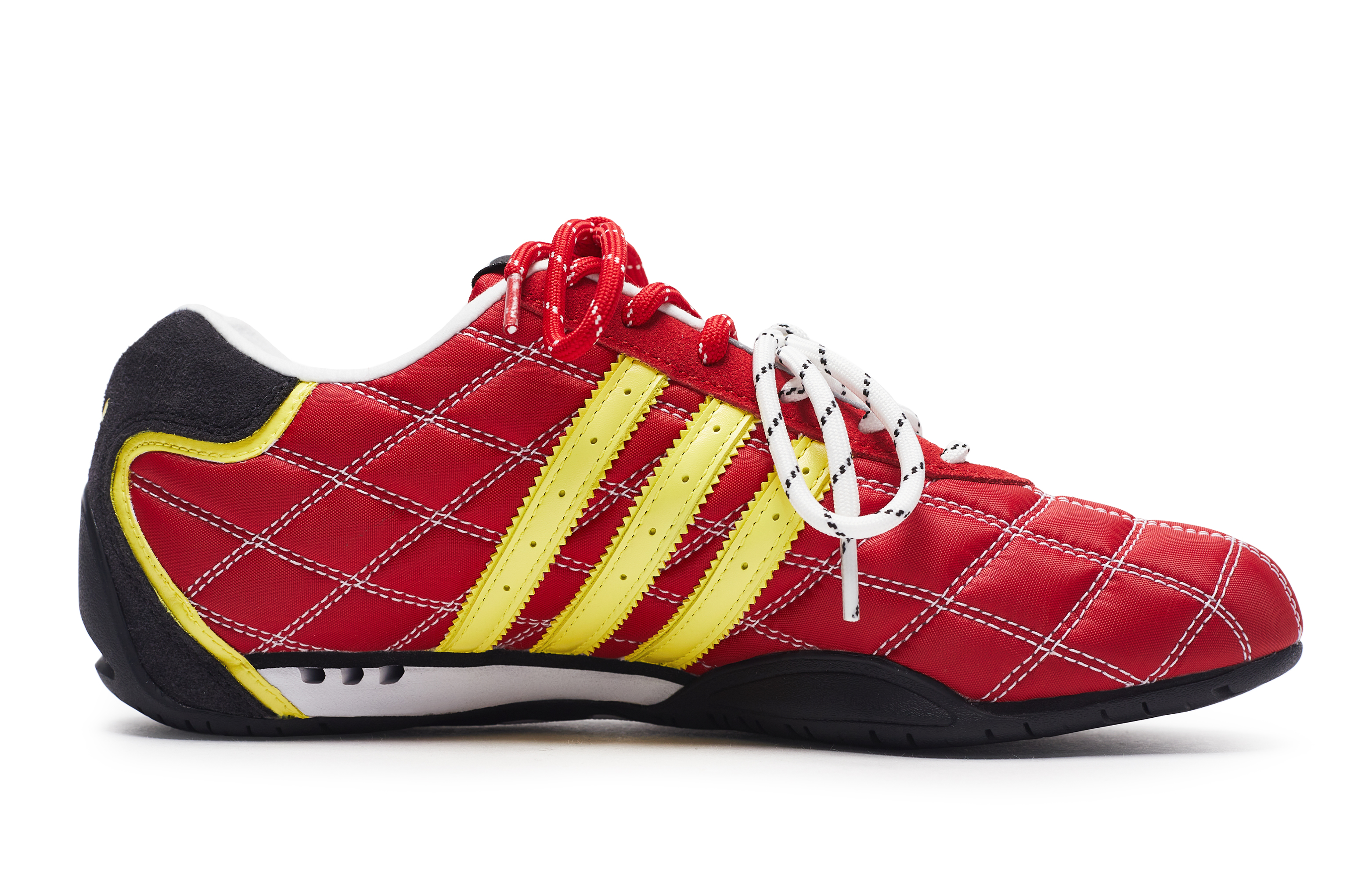 Adidas Originals ADIRACER Abrasion Resistant Low top Running Shoes Unisex Red Black Yellow