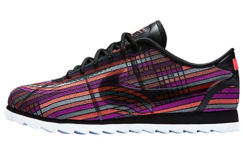 Nike Cortez Ultra PRM round head lace fabric shock-absorbing and anti-slip wrapping lightweight Low-top running shoes Women's black purple