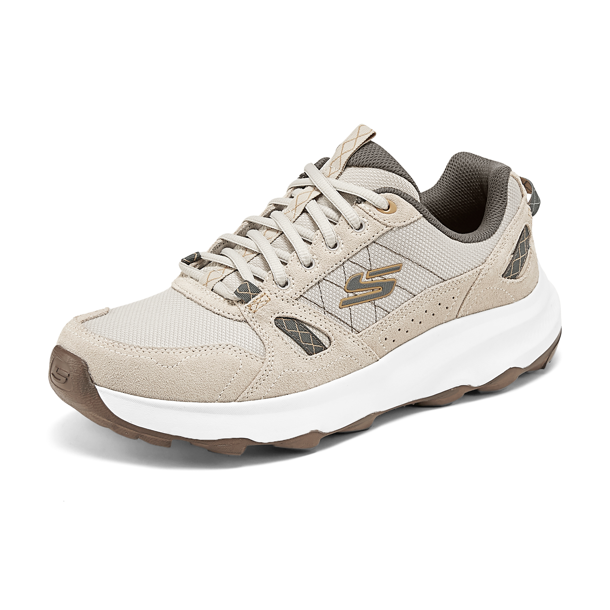 Skechers Ridge Oak Comfortable Low top Outdoor Shoes Men’s Beige Gray