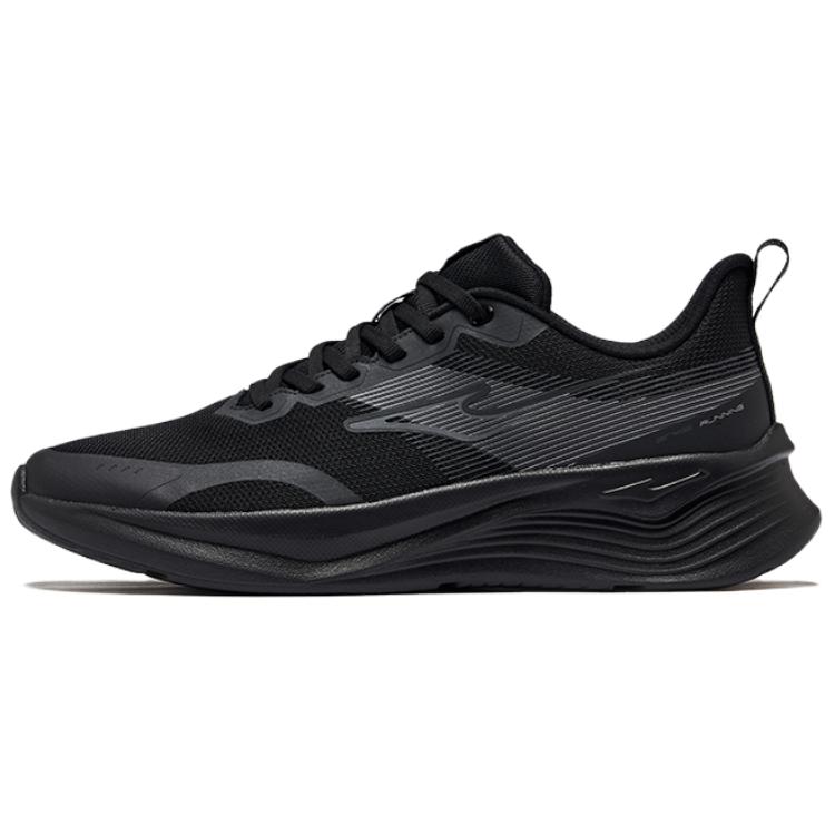 Erke Slip Resistant Abrasion Resistant Low top Casual Running Shoes Men’s Black