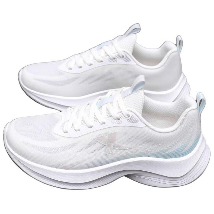 XTEP Cushioning Slip Resistant Breathable Low top Casual Running Shoes Women’s White