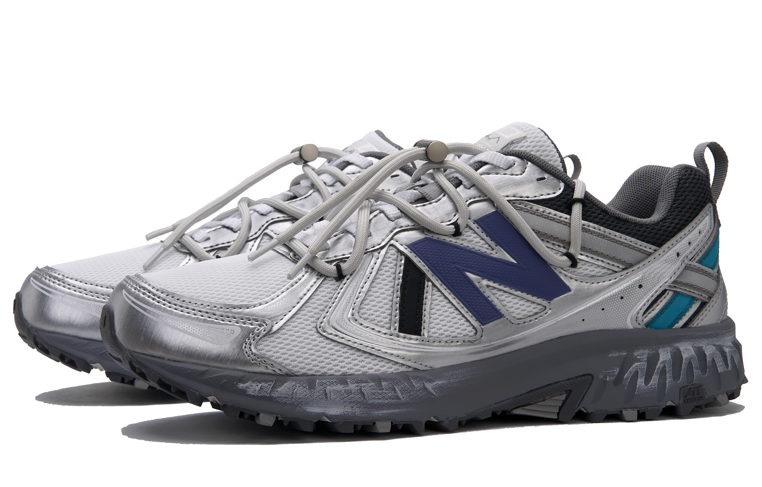 New Balance NB 410 Slip Resistant Abrasion Resistant Low top Running Shoes Unisex Blue Gray Silver