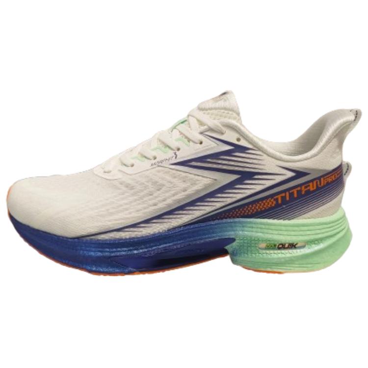 361° Cushioning Abrasion Resistant Breathable Low top Casual Running Shoes Men’s White Blue Green
