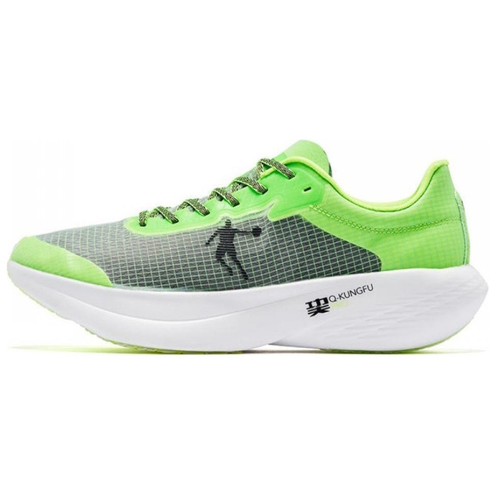 QIAODAN Flying Shadow PB1.0 Cushioning, Wear Resistant Low top Marathon Running Shoes Men’s Green Black
