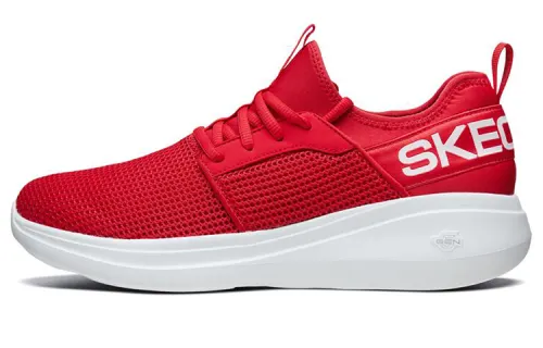 Skechers GO RUN Fabric Abrasion Resistant Low top Casual Running Shoes Men's Red