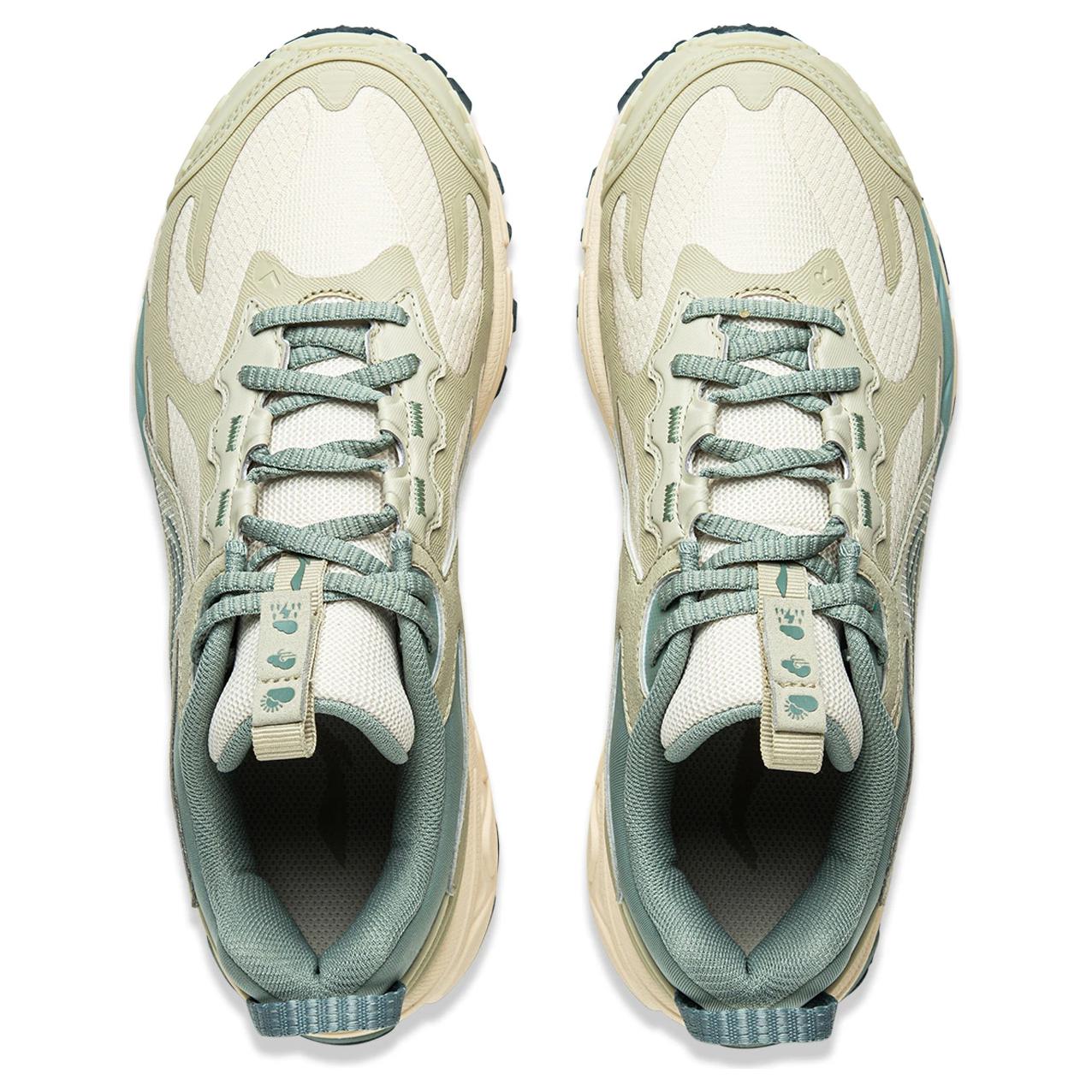 Li Ning Fuyao 2.0 Trail Slip Resistant Abrasion Resistant Low top Running Shoes Women’s Green Beige