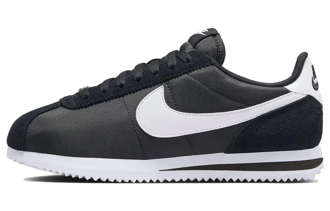 Nike Cortez Nylon Black White Women's