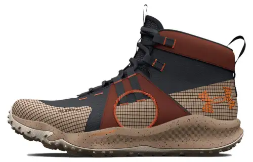 Under Armour Comfortable Leather High top Running Shoes Men's Brown Black