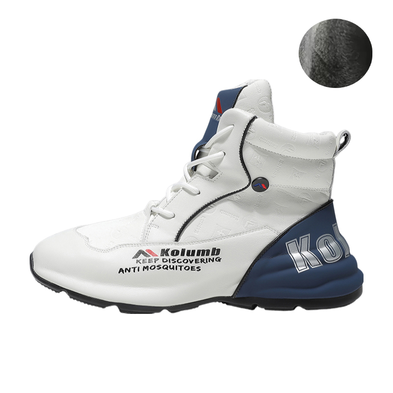 Kolumb Cushioning, Wear Resistant High top Outdoor Shoes Men’s White Blue