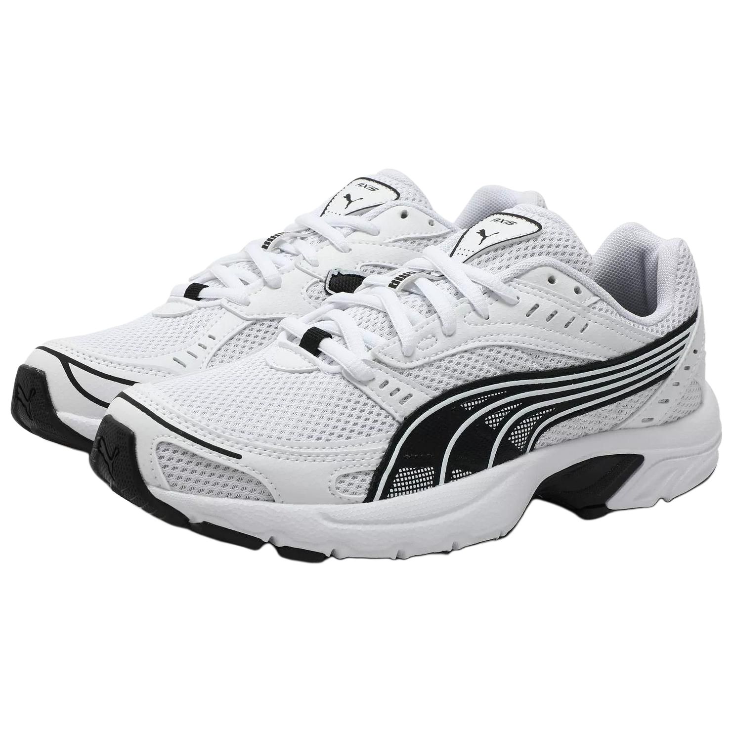 PUMA Axis Breathable Low top Casual City Commuting Running Shoes Unisex White Black
