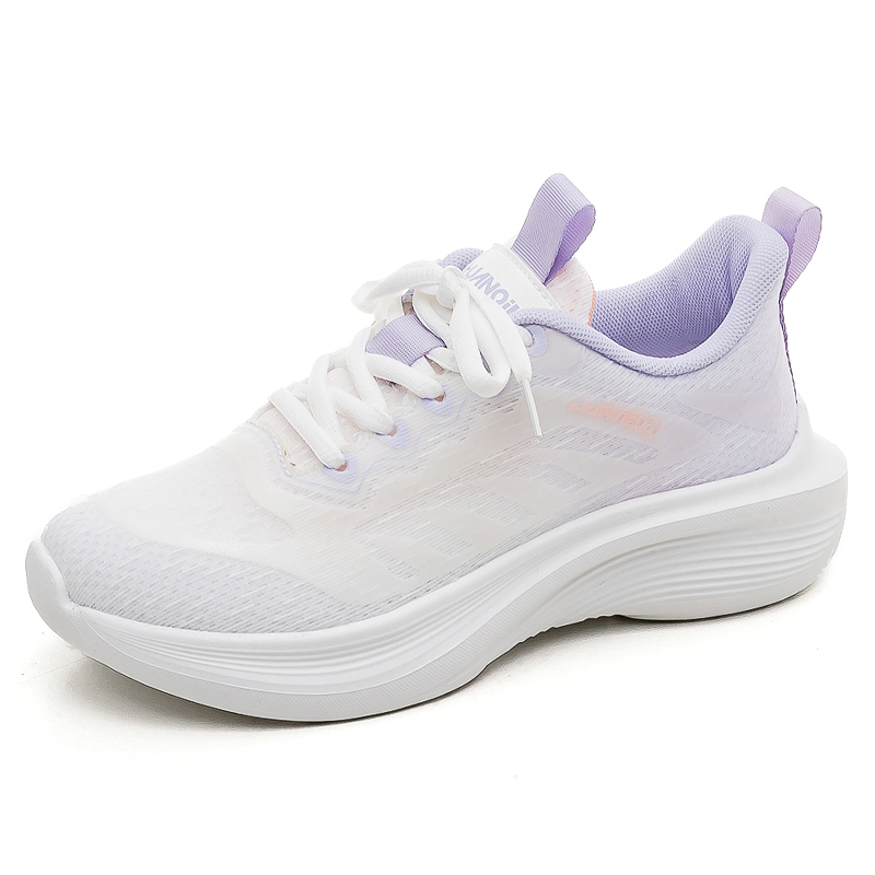 HUANQIU Running Shoes Women’s Low Top White Purple