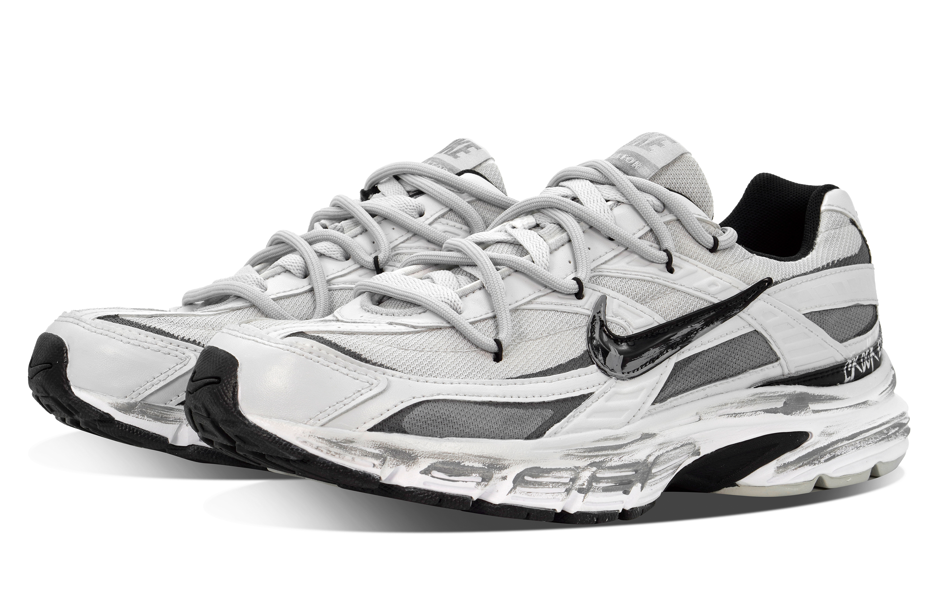 Nike Initiator Fabric Abrasion Resistant Low top Casual City Commuting Running Shoes Men’s Premium Gray