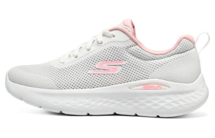 Женские кроссовки Skechers Go Run Lite (бело-розовые)