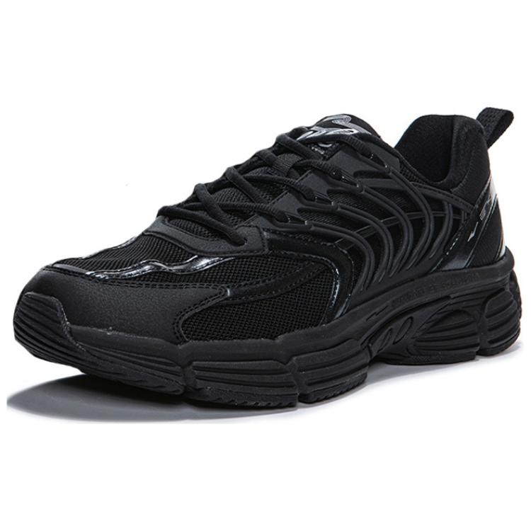 Erke Cushioning Slip Resistant Abrasion Resistant Low top Running Shoes Men’s Black