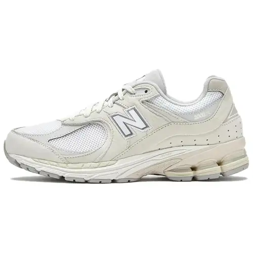 New Balance NB 2002R Comfortable, stylish and breathable low-top casual urban commuting running shoes, same style for men and women, off-white