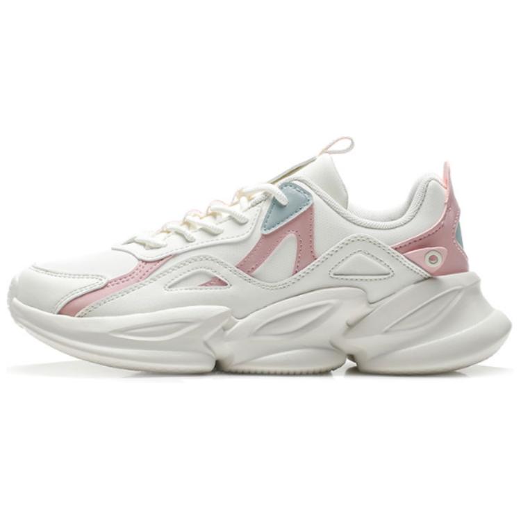 QIAODAN Slip Resistant Slip Resistant Low top Running Shoes Women’s White Pink