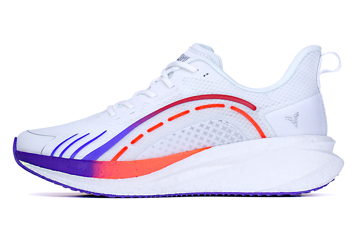 VOIT Running Shoes Unisex Low Top White/Purple