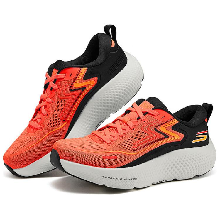 Skechers Arch Fit Athleisure Abrasion Resistant Breathable Low top Training Running Shoes Men’s Orange White