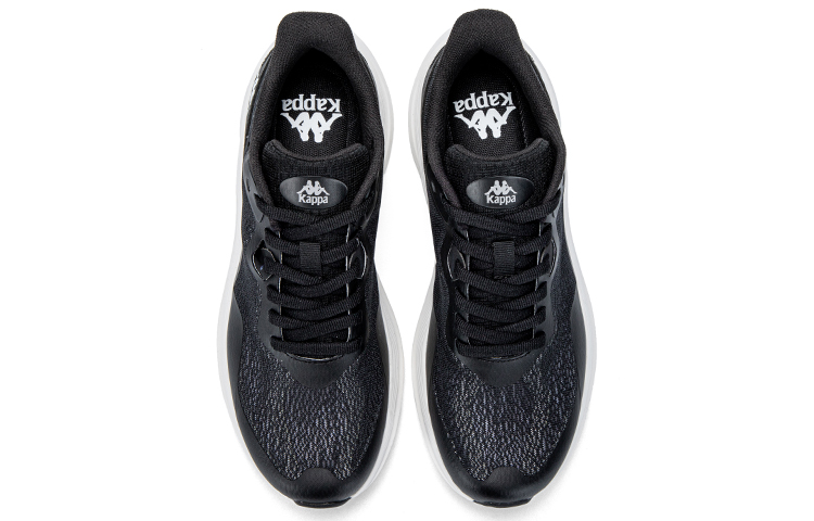Kappa Cushioning Slip Resistant Abrasion Resistant Low top Running Shoes Unisex Black