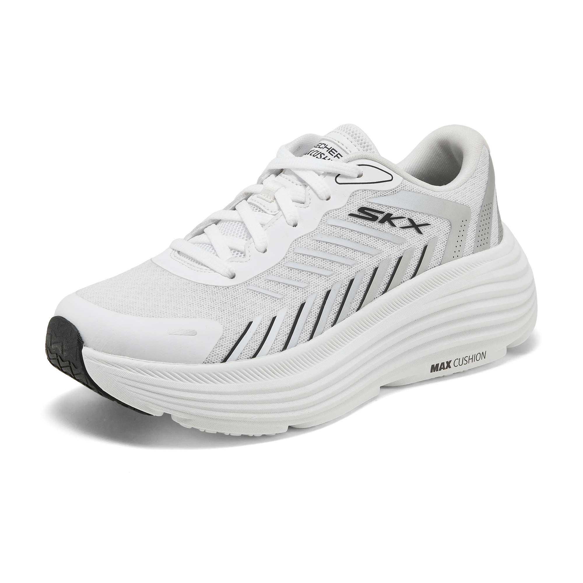 Skechers Women’s GO Fabric Cushioning, Wear Resistant Low top Running Shoes Women’s White Black
