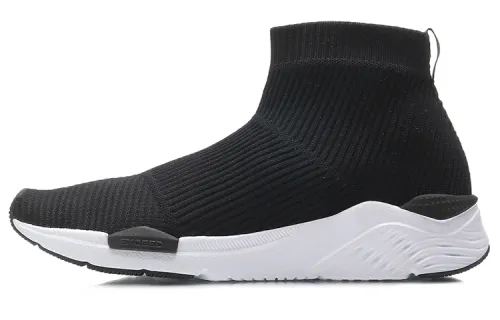 Li Ning Cushioning Slip Resistant Abrasion Resistant Breathable High top Running Shoes Women's
