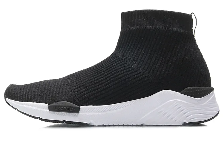 Li Ning Cushioning Slip Resistant Abrasion Resistant Breathable High top Running Shoes Women's