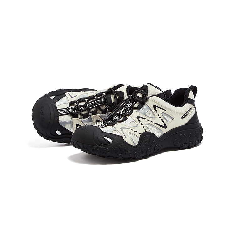 CAMEL Slip Resistant Abrasion Resistant Low top Outdoor Shoes Women’s Beige Silver Black