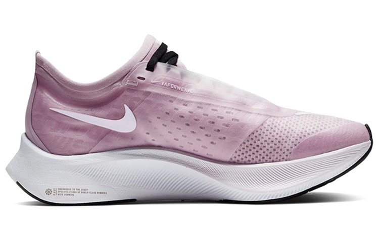 Женские кроссовки Nike Zoom Fly 3 (розово-белые) — Розовый / белый — фото 2