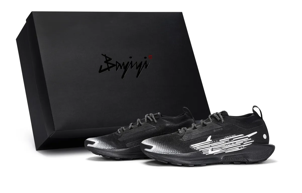 Nike Pegasus Trail 5 Abrasion Resistant Abrasion Resistant Low top Running Shoes Men's Black Silver