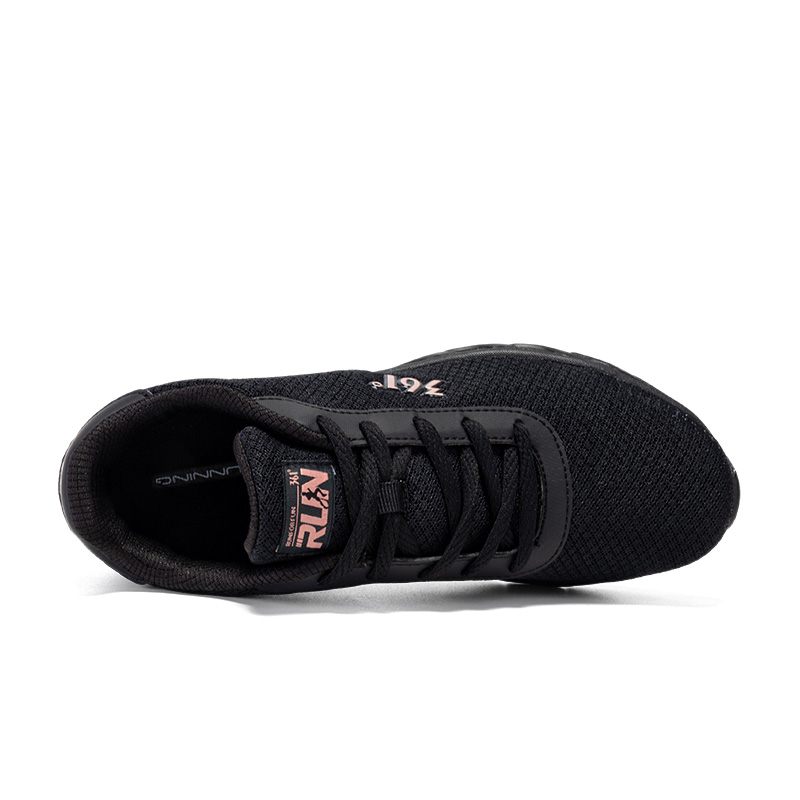 361° Comfortable And Trendy Cushioning Abrasion Resistant Low top Casual Running Shoes Women’s Black Rose Gold