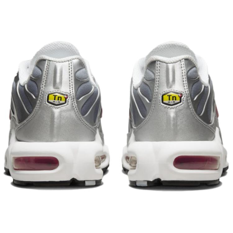 Nike Air Max Plus Abrasion Resistant Low top Casual Running Shoes Unisex Gray Red
