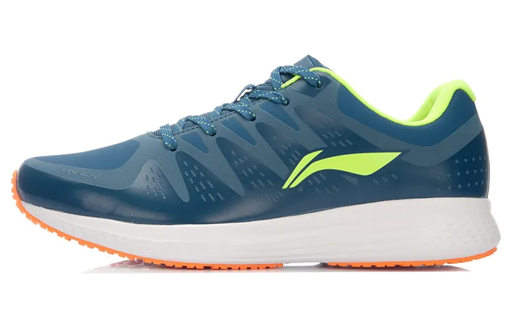 Li Ning Synthetic Leather Cushioning Slip Resistant Abrasion Resistant Lightweight Low top Running Shoes Men's