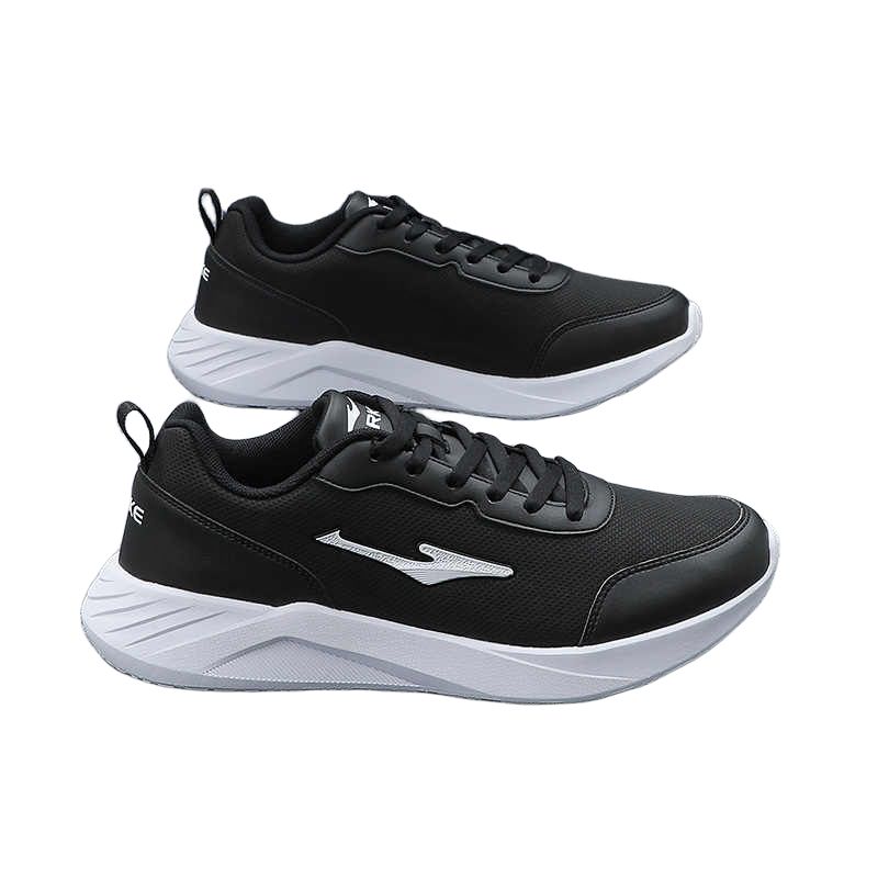 Erke Cushioning Slip Resistant Abrasion Resistant Breathable Low top Running Shoes Men’s Black