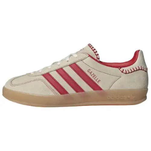 Adidas Originals Gazelle Low top German Army Trainers Women's Beige Red