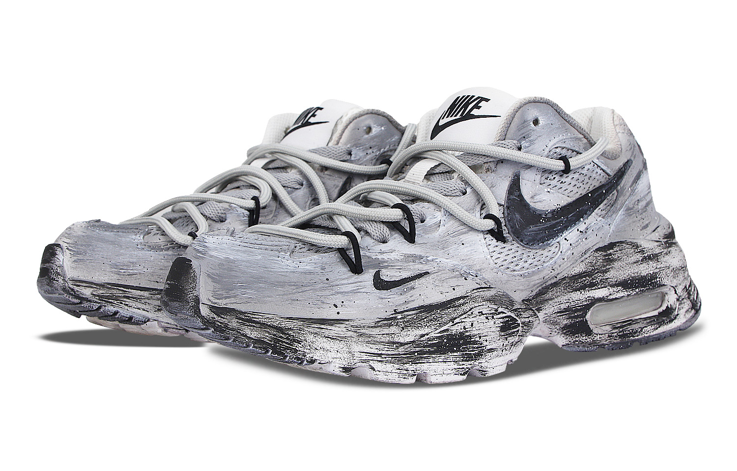Nike Air Max Fusion Low top Air Cushion Running Shoes Women’s Gray White