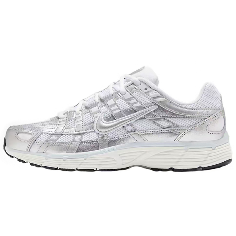 Nike P 6000 Abrasion Resistant Low top Running Shoes Women's Silver