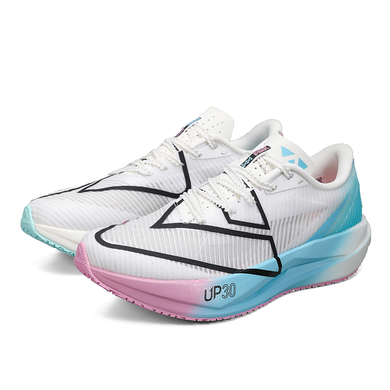PEAK UP 30 3.0 Fabric Low top Casual Running Shoes Men’s White Purple Blue