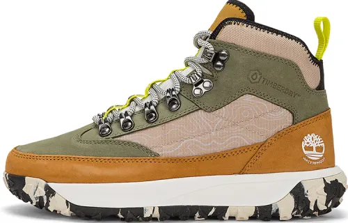 Timberland Greenstride Motion 6 Mid Fabric And Leather Waterproof Hiking Boot 'Olive Green' Women's